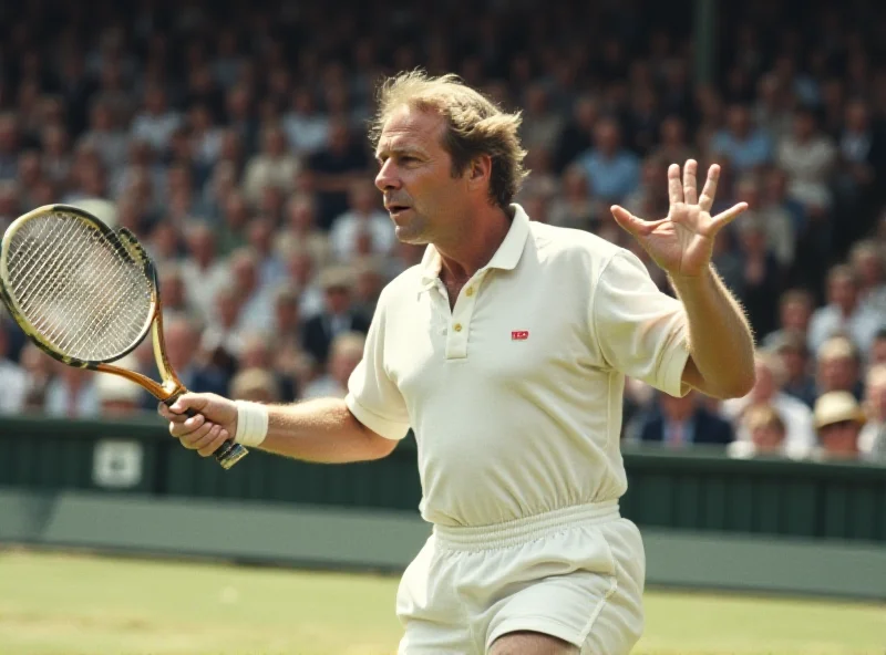 Fred Stolle playing tennis