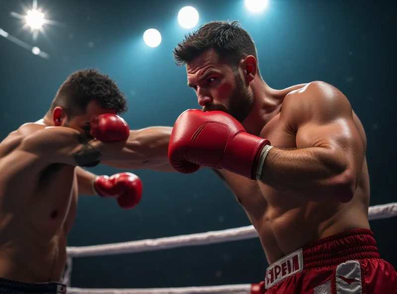 Sandor Martin in a boxing ring