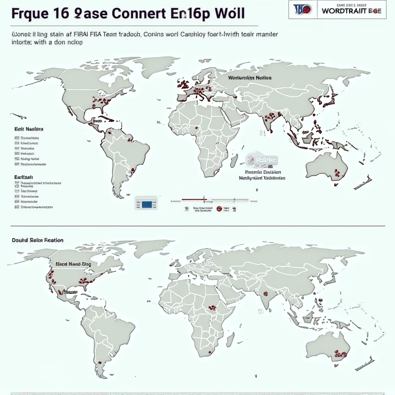 A graphic depicting the proposed 64-team format for the 2030 FIFA World Cup.