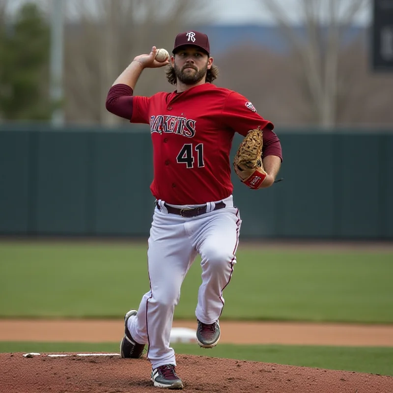 Antonio Senzatela pitching during a Rockies spring training game