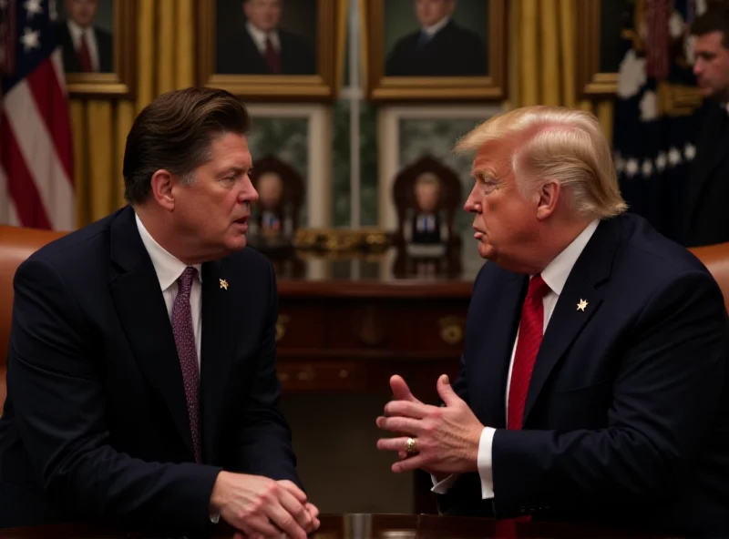 Keir Starmer meeting with Donald Trump in a formal setting.
