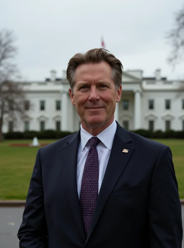 Keir Starmer standing in front of the White House.