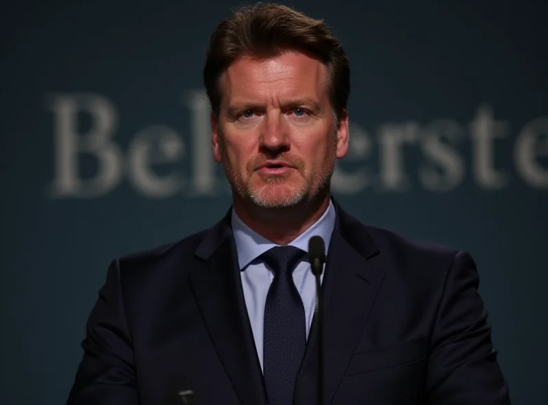 Keir Starmer speaking at a podium, serious expression.