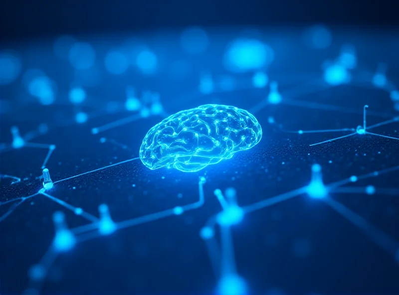 Illustration of a secure network with AI components