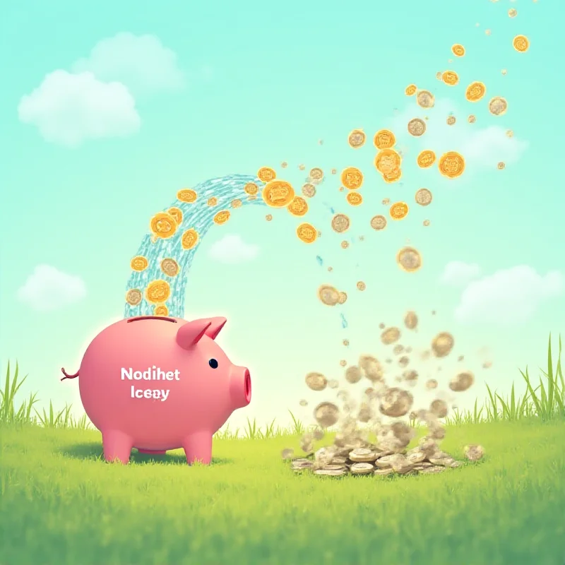 Conceptual image of passive income flowing into a retirement fund