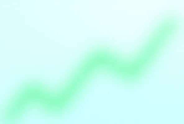 Illustration of a stock chart trending upwards with a water droplet graphic overlayed.