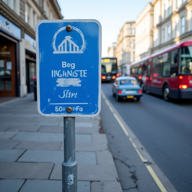 A sign indicating the ULEZ zone in London