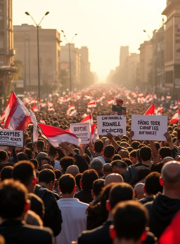 Image of Syrian protestors holding signs.