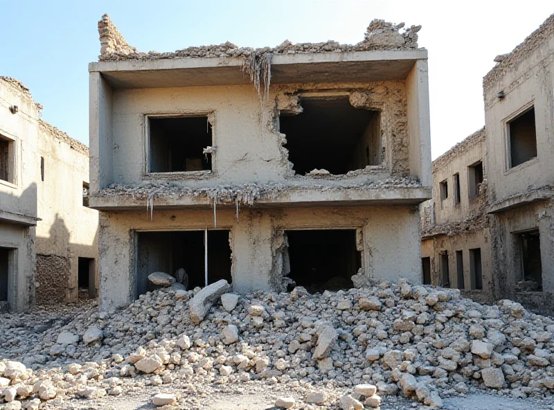 Image of destroyed building in Syria.