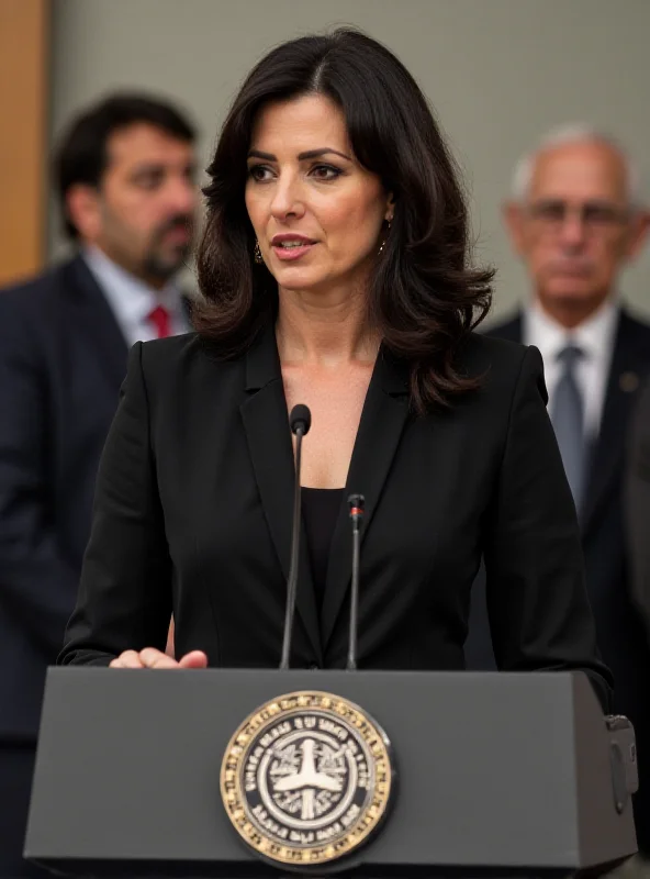 Dima Moussa speaking at a press conference