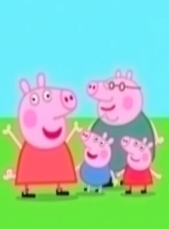 Peppa Pig and her family