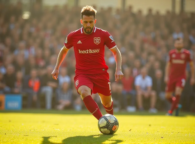 Nicky Maynard, Tara Maynard's husband, on the football field