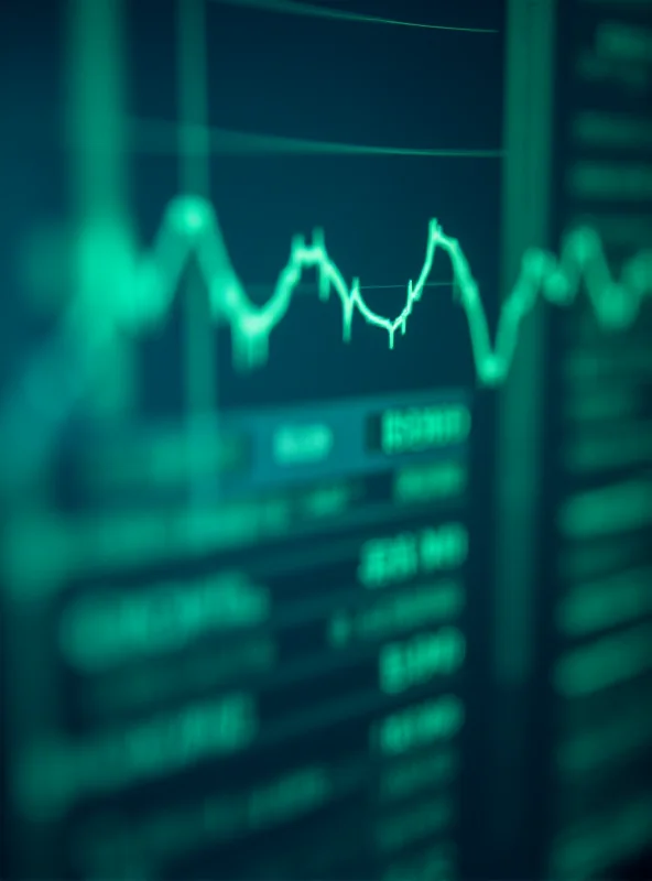 A close-up shot of stock tickers displaying upward trending graphs and numbers, symbolizing gains in the stock market.