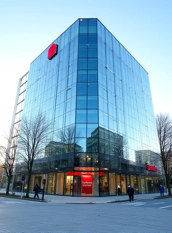 Modern office building exterior representing Santander headquarters