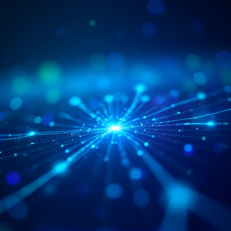 A stylized image representing technological innovation, featuring interconnected nodes and glowing lines.