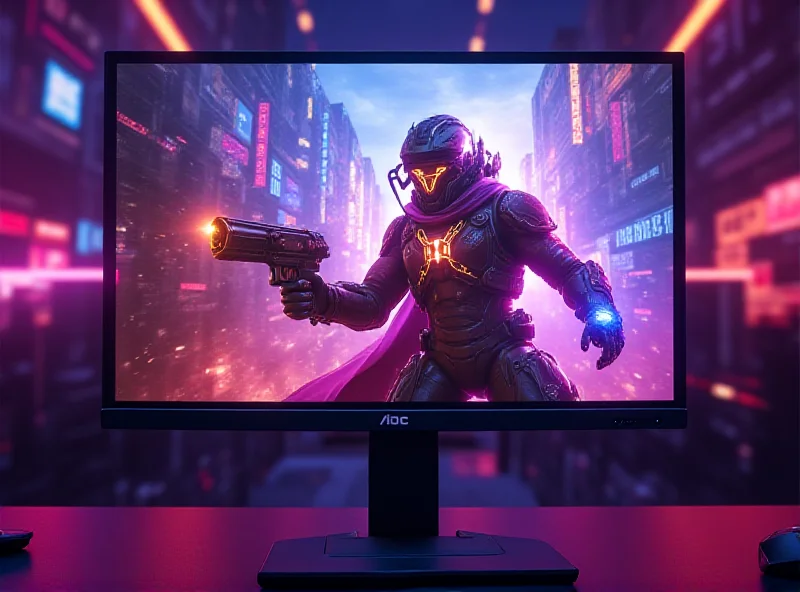 AOC Q27G4ZD QD-OLED gaming monitor displaying a vibrant gaming scene.