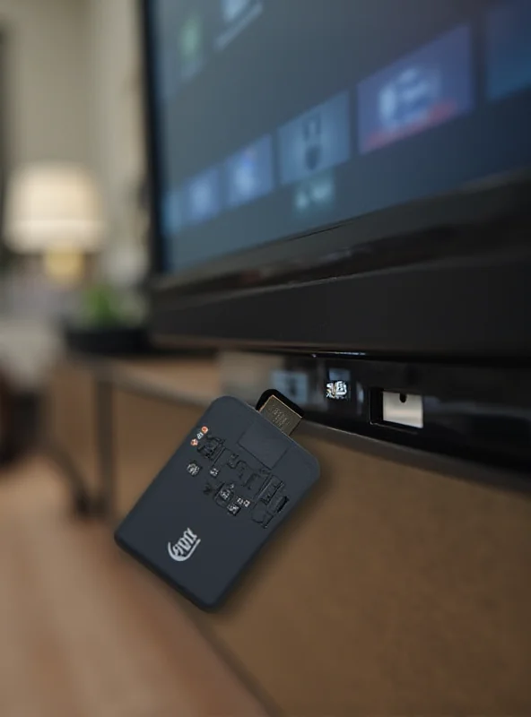 Amazon Fire Stick HD plugged into a TV