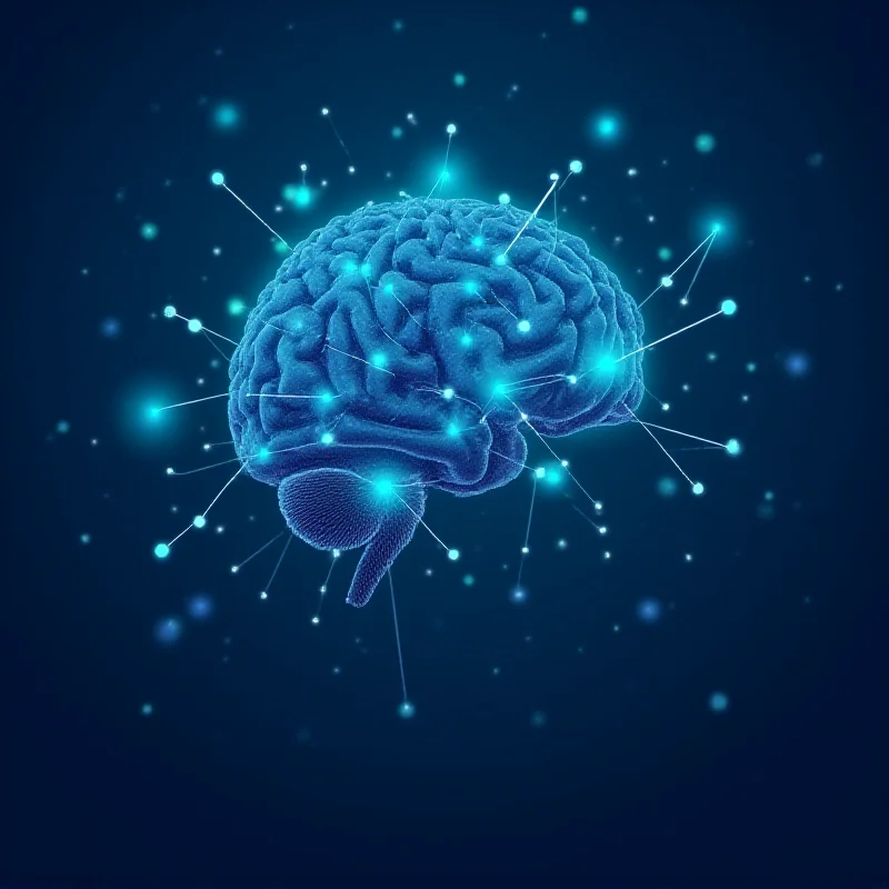 Abstract representation of AI and Blockchain