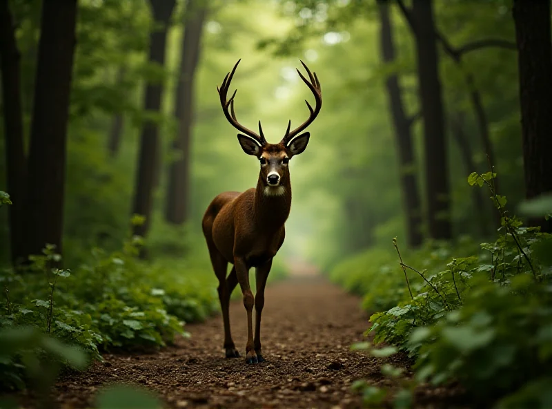 AI analyzing wildlife camera trap images
