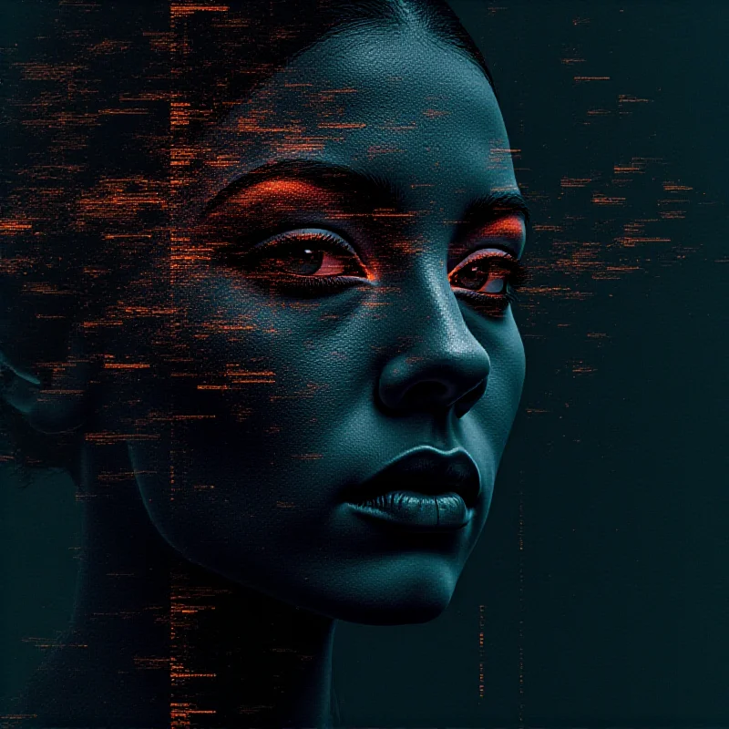 Abstract illustration representing the ethical concerns surrounding AI and the misuse of technology.