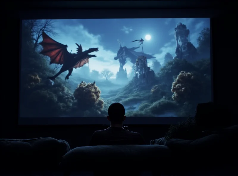 Philips GamePix 900 projector projecting a video game