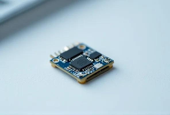 A close-up of a Fibocom MQ780-GL Cat.M module showcasing its compact size.