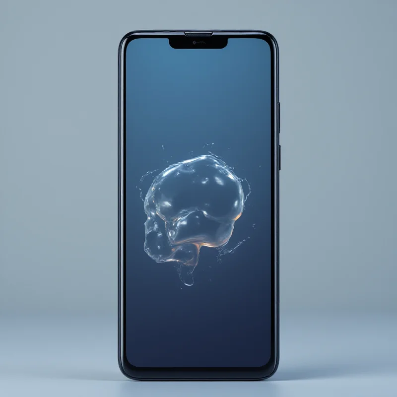 Close-up shot of the Honor Magic7 Pro smartphone with AI features highlighted on the screen.
