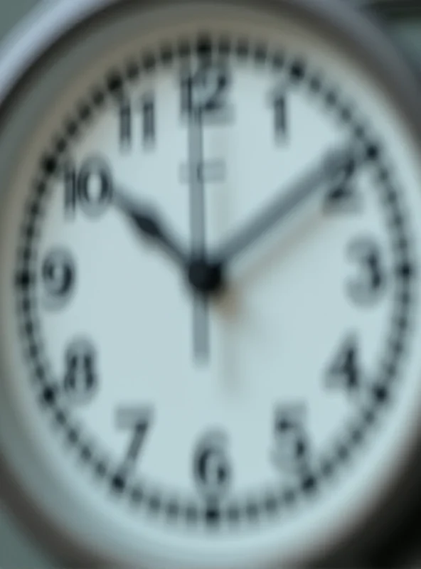 Image of a clock with hands indicating it's time to change the clocks for Daylight Savings Time.