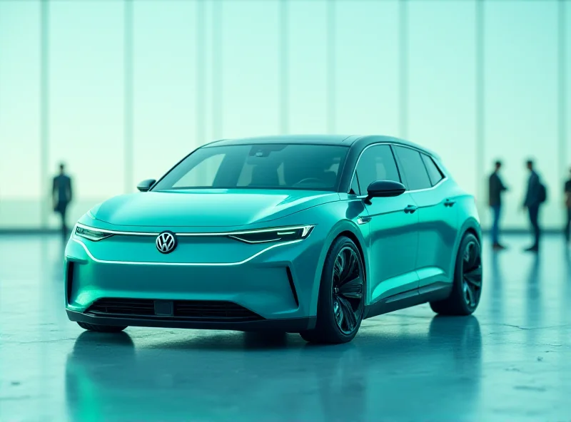 Concept rendering of Volkswagen ID EVERY1 electric car, showcasing its sleek, modern design.