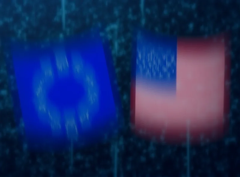 EU and US flags