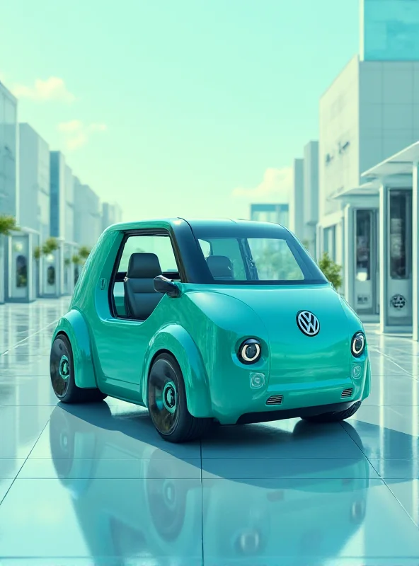 Concept rendering of a small Volkswagen electric vehicle