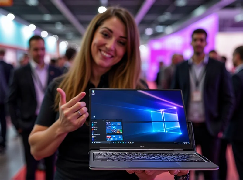 Honor MagicBook Pro 14 laptop displayed at MWC 2025
