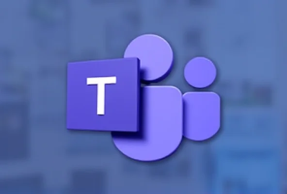 The Microsoft Teams logo with a faded Skype logo in the background.