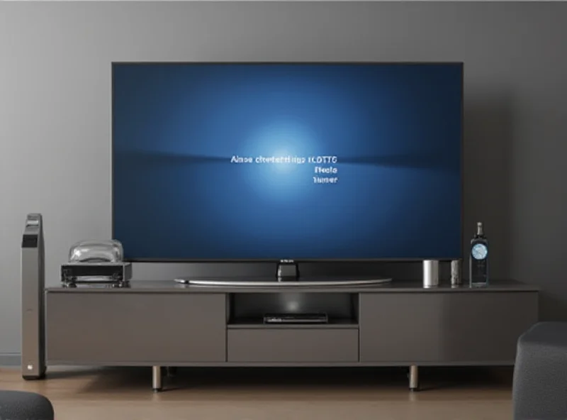 An ATSC 3.0 tuner connected to a television, displaying a broadcast signal.