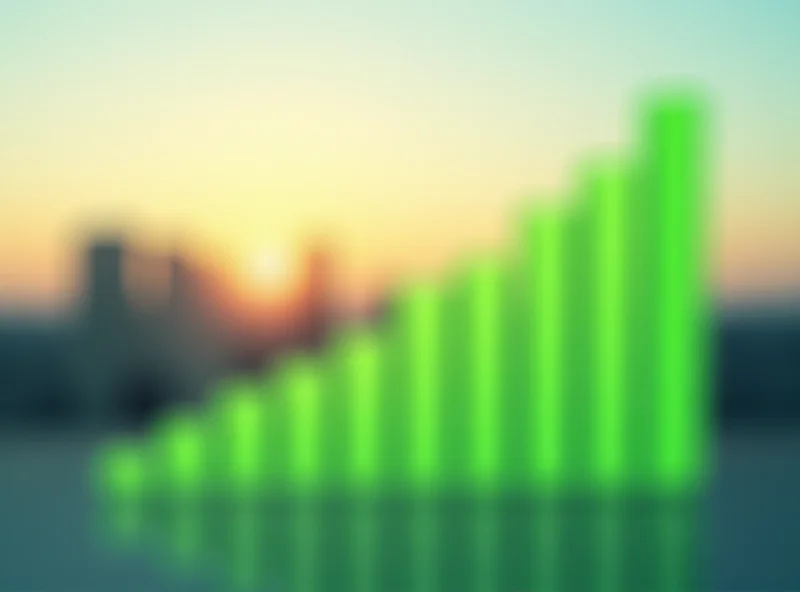 Image of a graph showing Sunrun stock price increasing
