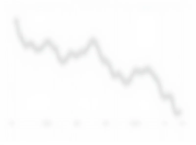 Chart showing decline in tech stock prices