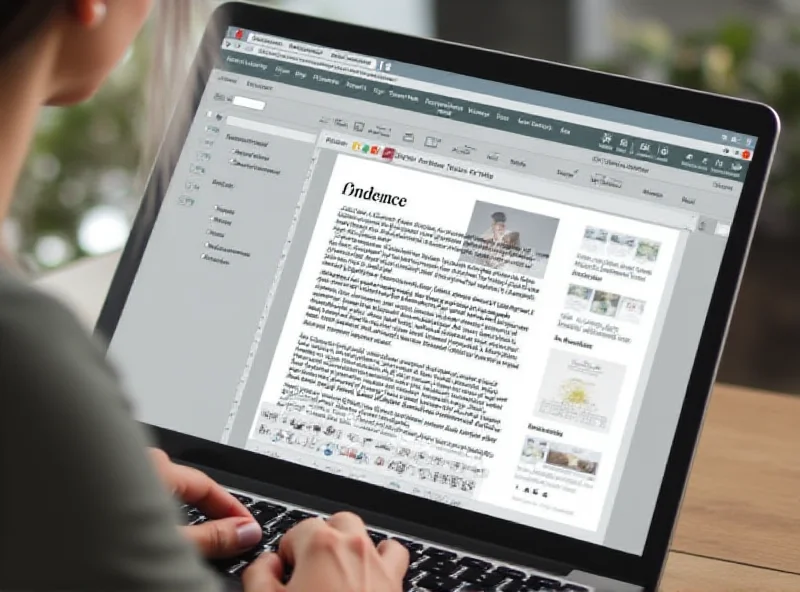 A user creating a document on Leaflet.pub with a modern, clean interface