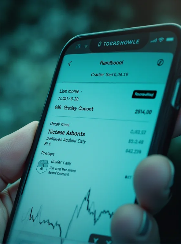 Close-up of a mobile phone screen displaying the Robinhood app