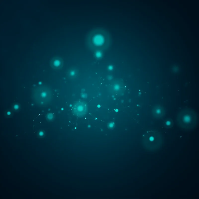 Abstract image of interconnected data points representing technology and finance