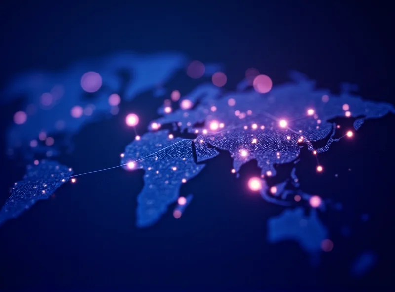 Abstract image of interconnected nodes representing the legal and technological landscape of 2025.
