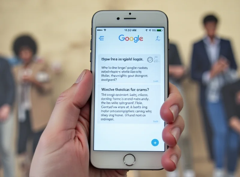 Illustration of a smartphone displaying the Google Translate app interface with AI-powered features highlighted.