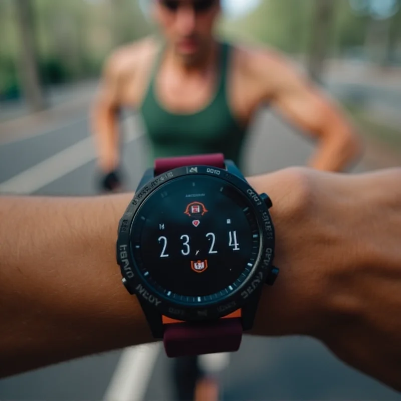 A Garmin smartwatch displaying a passcode entry screen, highlighting the new lock feature.