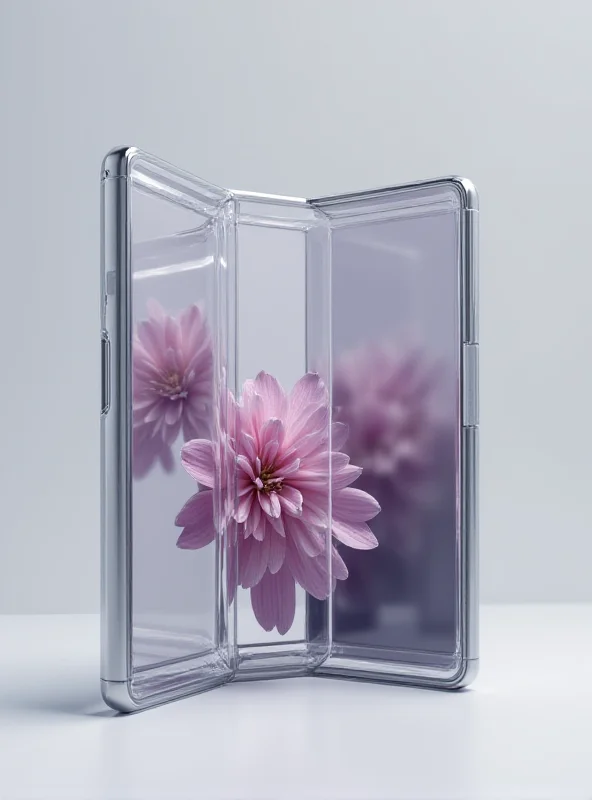 A high-resolution render of the Samsung Galaxy Z Fold 7, unfolded, showcasing its slimmer profile and updated camera design.