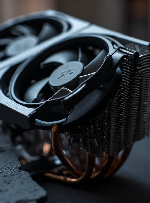 Close-up of the Endorfy Fortis 5 Dual Fan CPU cooler, showcasing its heatsink and dual fans.