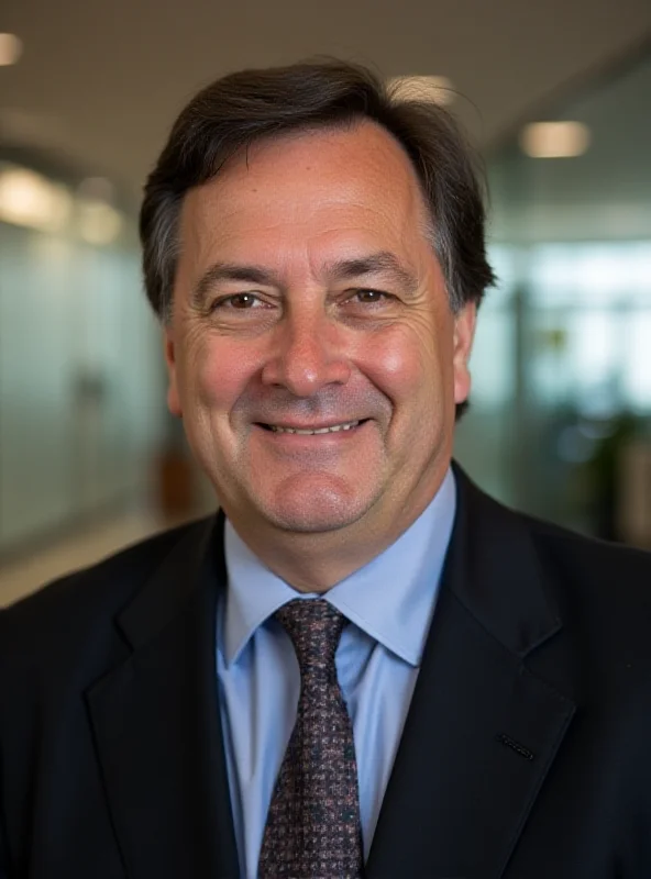 Emilio Gayo, the newly appointed CEO of Telefónica, smiling confidently.