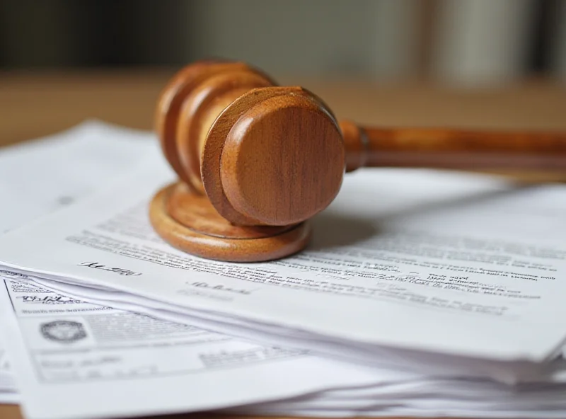 A gavel resting on a stack of legal documents, symbolizing regulatory challenges.