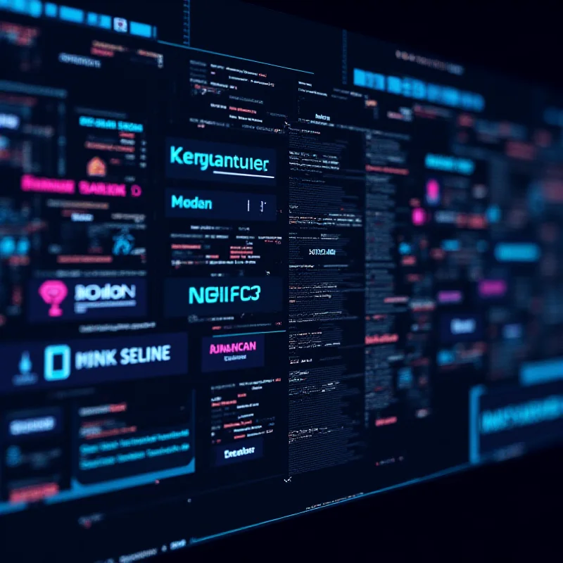 Illustration of a stylized stock ticker.