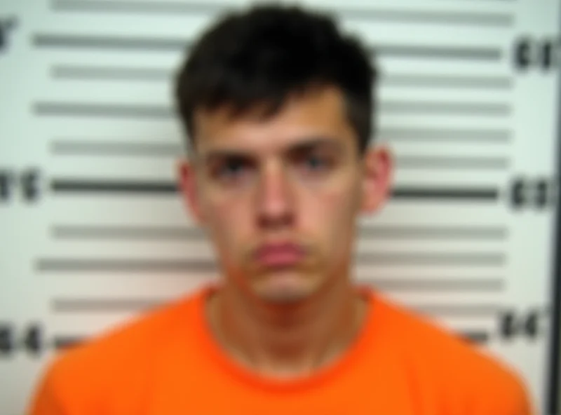 Mugshot of a rapper looking concerned.