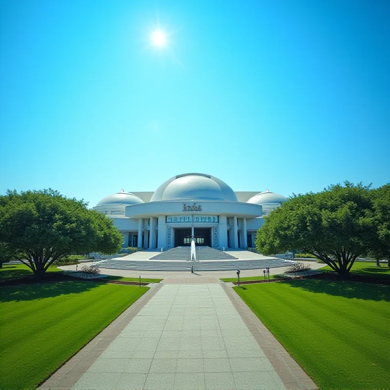 The Brazilian Congress building in Brasília, bathed in sunlight.