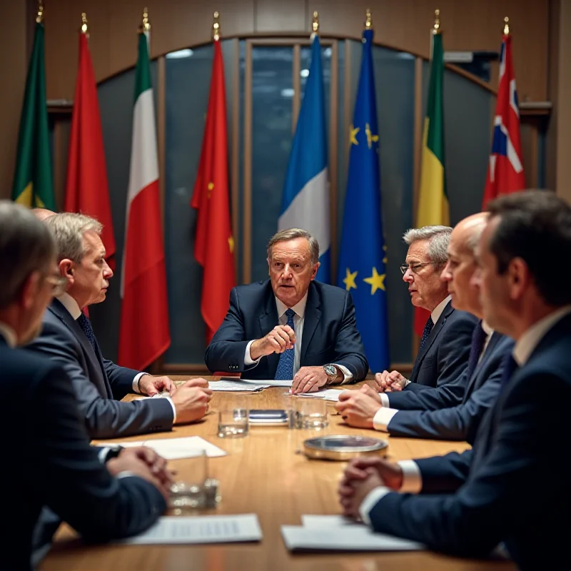 European leaders in a meeting